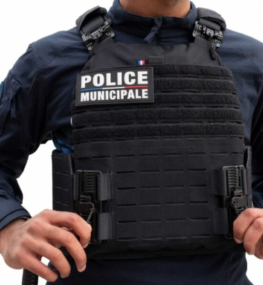 Gilet pare balles Quick Release Police Municipale Noir 