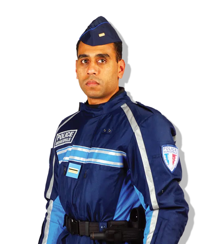Calot Police Municipale liseré bleu gitane