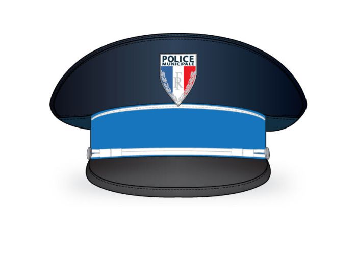 Casquette rigide de cérémonie Police Municipale