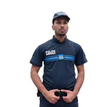 Polo col mao Police Municipale 