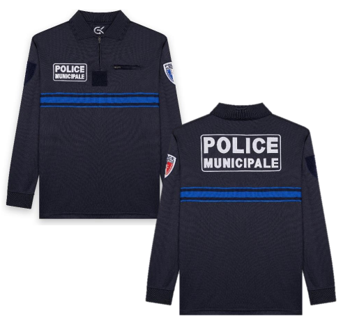 Polo Manches Longues maille respirante Police Municipale
