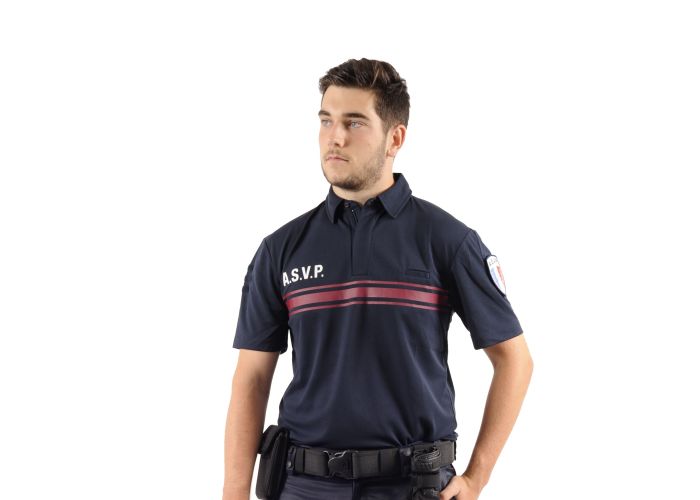 Polo Manches Courtes maille respirante ASVP - DRY TEC
