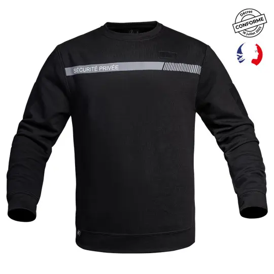 Sweat Sécu - One Sécurité Privée noir - A10