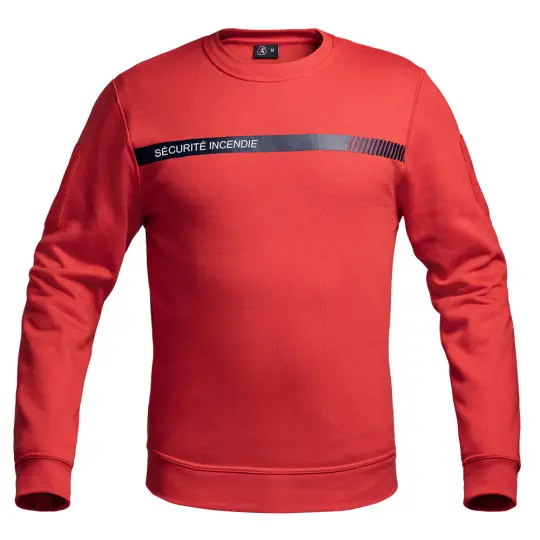 Sweat Sécu-One Sécurité Incendie rouge - A10