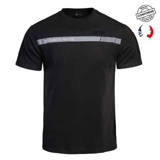 Tee-shirt Sécu-One Sécurité Privée noir - A10