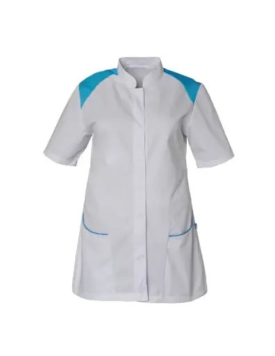 Blouse blanche manches courtes - ADELE SNV 