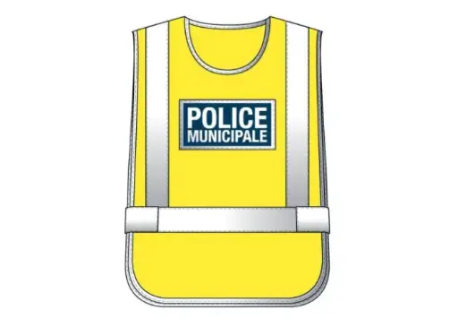 [GCHASPM] Chasuble Jaune haute visibilité Police Municipale 