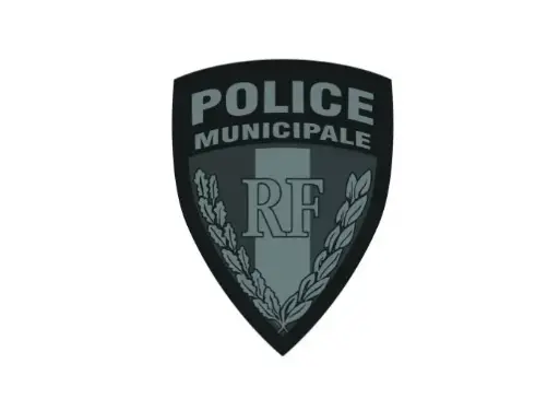 [BACECUPMBV] Écusson PVC 3D Police Municipale basse visibilité 