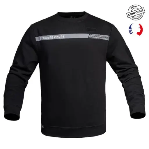 Sweat Sécu - One Sécurité Privée noir - A10