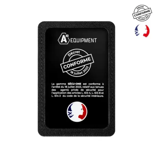 [01.203099] Porte-carte velcro Sécu-One noir - A10