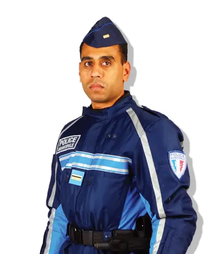 Calot Police Municipale liseré bleu gitane