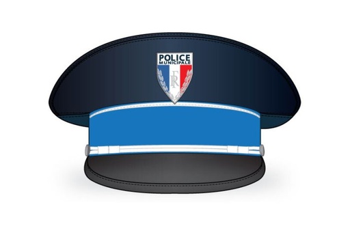 Casquette rigide de cérémonie Police Municipale