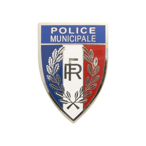Pin's métallique Police Municipale pour casquette rigide
