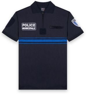 Polo Manches Courtes maille respirante Police Municipale