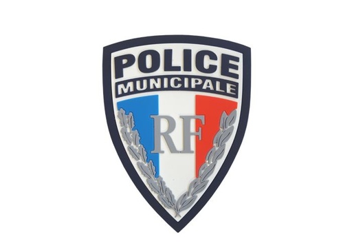 [GECUG3D] Écusson Gomme 3D sur Velcro Police Municipale RF